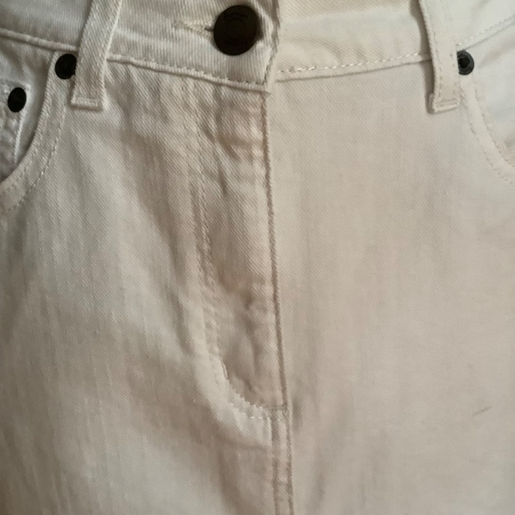 Boden Denim Skirt Off White US 8 L UK 12 L - Picture 4 of 5